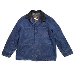 Vintage Walls Chore Jacket Mens XL Denim Blanket Lined Zero Zone USA 80s 90s